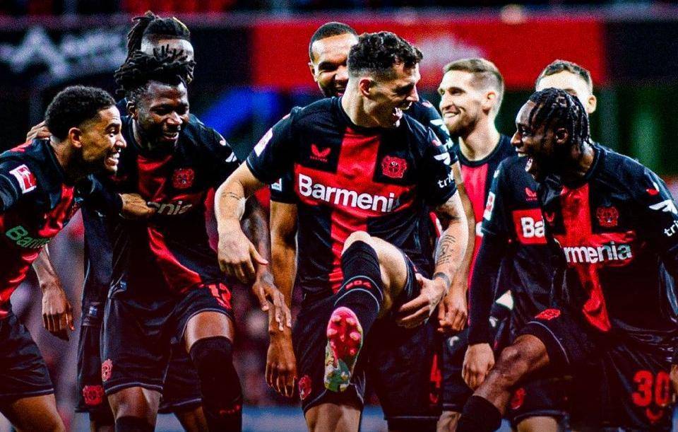 勒沃库森队在德国足球联赛中排名靠前